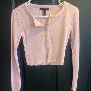 Forever 21 long sleeve crop top